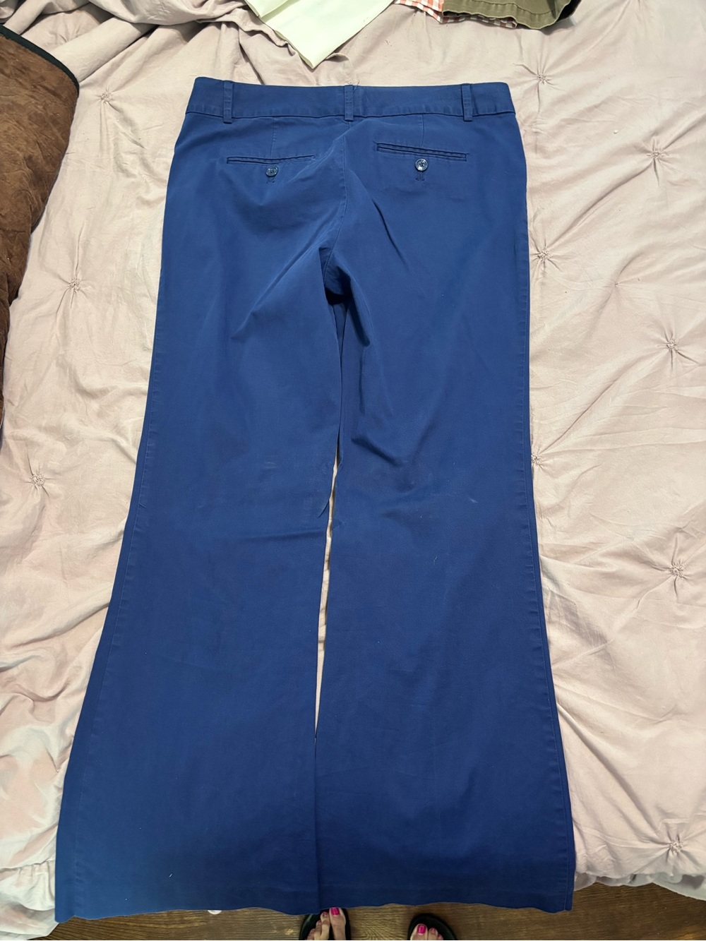 Navy Blue Stretch Chino Pants
